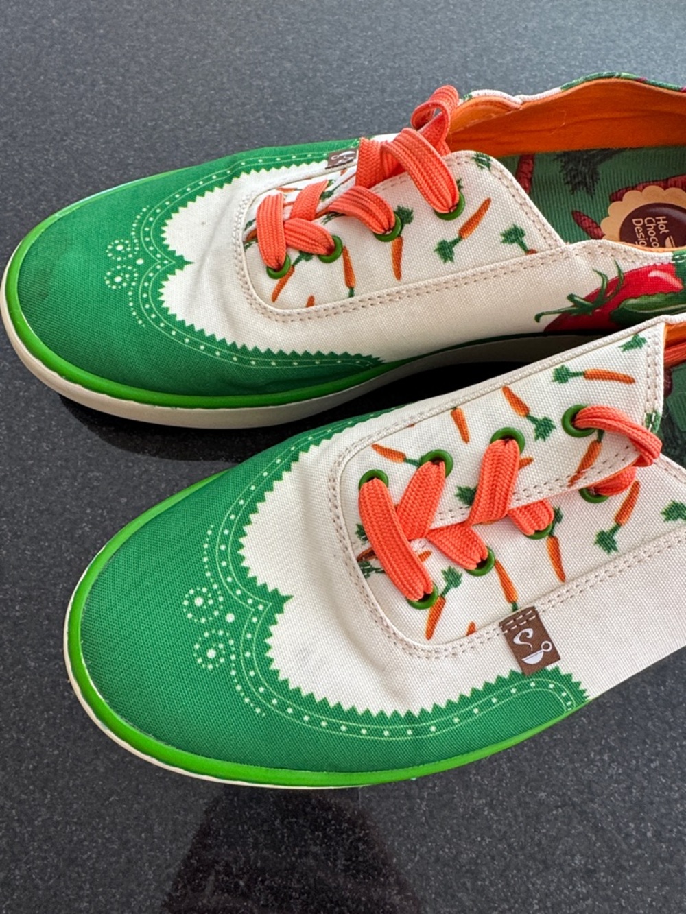 Go green hot chocolate vegetable canvas sneakers - Picture 16 of 16